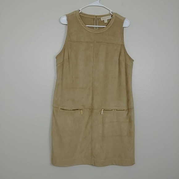 Michael Kors Dresses & Skirts - MICHAEL Michael Kors Seamed Dress Gold Zip #3163